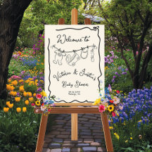 Baby shower de bienvenue Whimsical