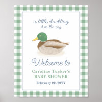 Baby shower de chasse au canard de Mallard Bienven