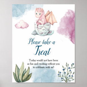Poster Baby shower de dragon : un symbole d'affiche