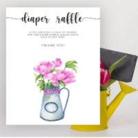 Baby shower de fleurs tombola de couche