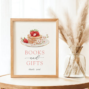 Poster Baby shower de fraise Brunch Books et cadeaux