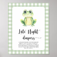 Baby shower de grenouille - Late night couches jeu