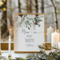 baby shower de Noël à feuillage persistant bar mam