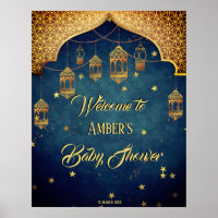 Baby shower de nuits arabes accueil personnalisé