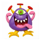 Baby Shower de Nursery de Monstre Violet Goofy