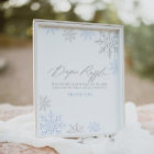 Baby shower de plongée Blue Snowflake Signal