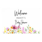 Baby shower de prairie fleur sauvage Bienvenue