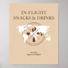 Baby shower De Voyage Dans Le Panneau De Table D'A