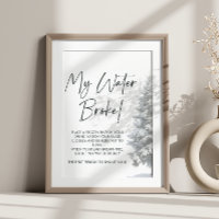 Baby shower d'hiver My Water Broke Jeu SIGNE