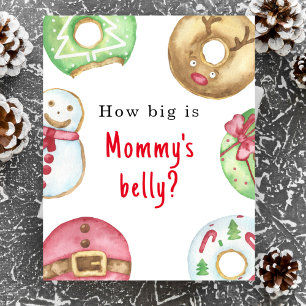 Poster Baby shower d'hiver Quelle taille a le ventre de m