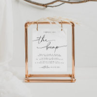 Baby shower Élégant Un Message Du Signe Bump