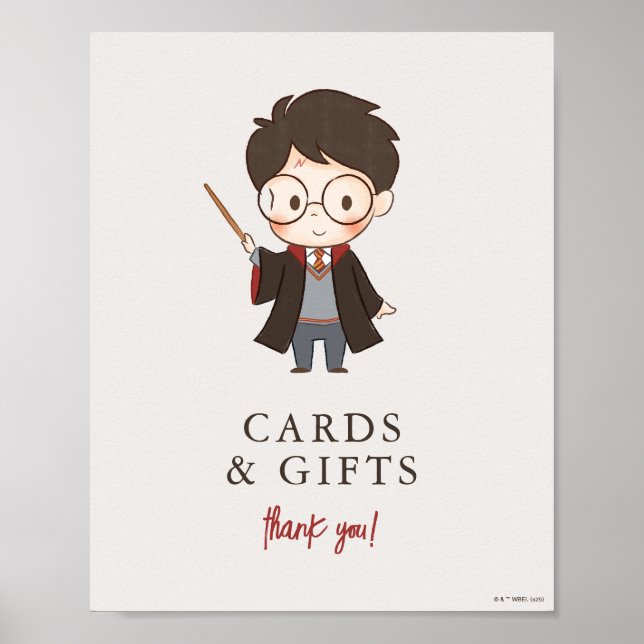 Poster Baby Shower Harry Potter Simple (Devant)