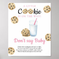 Baby shower Lait & biscuits Ne dites pas bébé