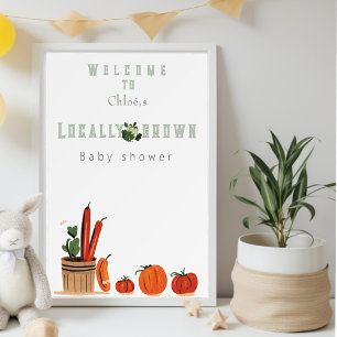 Poster Baby shower local mignon