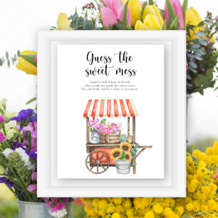Poster baby-shower marché aux fermiers - doux désordre