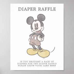 Poster Baby shower Mickey Mouse