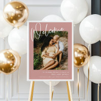 Baby shower photo Dusty Rose / Boho Rose Bienvenue