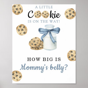 Poster Baby shower pour lait - Quelle est la taille du ve
