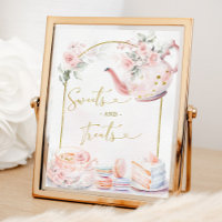 Baby shower rose Floral Tea Party Sweets & Traitem