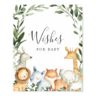 Baby shower Safari Voeux Pour Bébé Signal