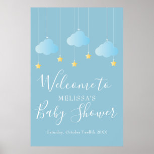 Poster Baby Shower / Sprinkle Bienvenue Twinkle Twinkle