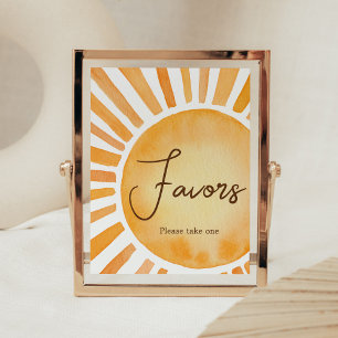 Poster Baby shower Sunshine Faveurs