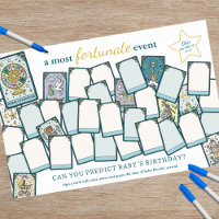Baby shower Tarot Date d'échéance Anniversaire Jeu