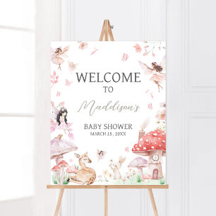 Poster Baby shower Whimsical Little Fairy