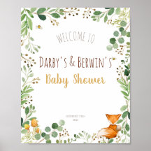 Baby shower Woodland