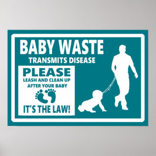 Poster BABY WASTE - Avis de permission