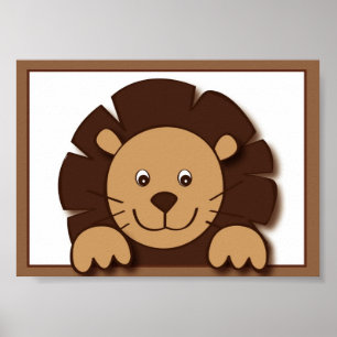 Poster Baby Zoo Lion Jungle Animal Wall Art Imprimer 5X7