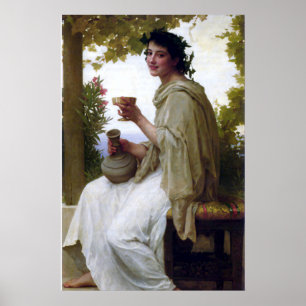 Poster Bacchante par William-Adolphe Bouguereau