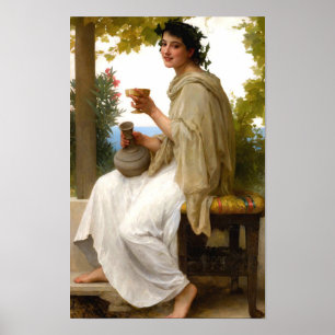 Poster Bacchante par William Bouguereau