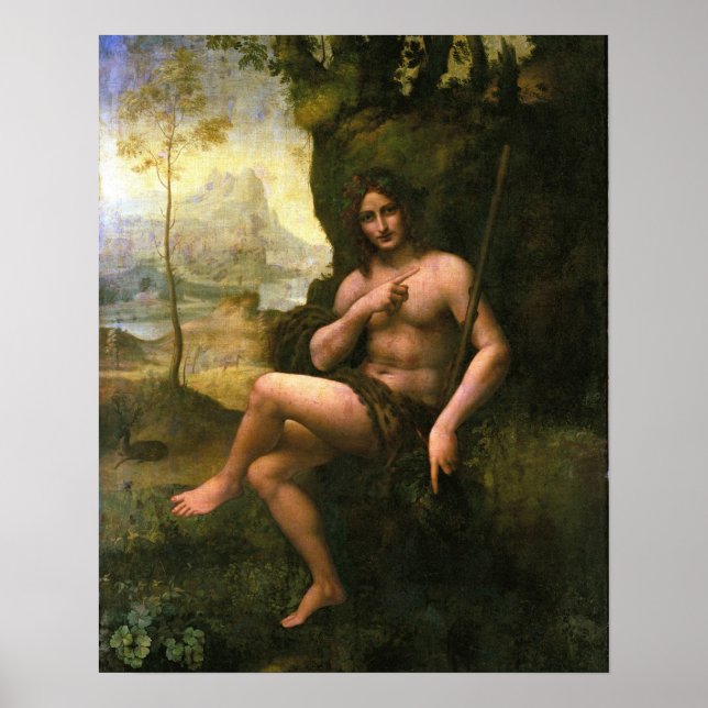 Poster Bacchus, c.1695 (huile sur toile) (Devant)