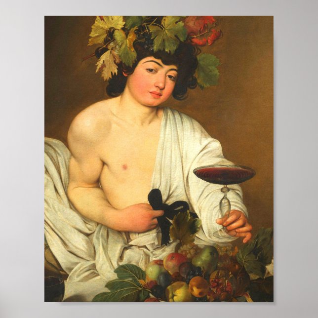 Poster Bacchus Caravaggio (Devant)