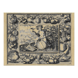 Poster Bacchus God of Wine Parfait