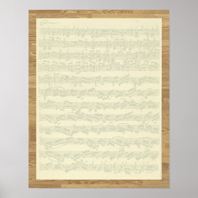Poster Bach Chaconne (Devant)