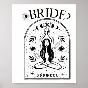 Poster Bachelor gothique céleste de Tarot Coven Bride