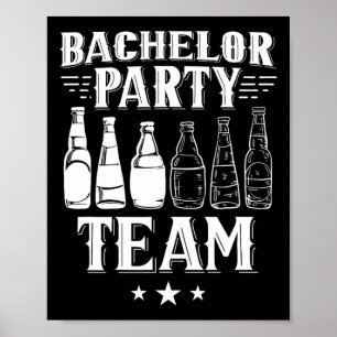 Poster Bachelor Party Team Groom Bride 4
