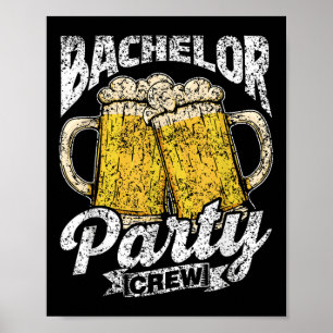Poster Bachelor Party Team Groom Bride Bachelor _1