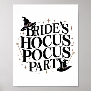 Poster Bachelorette du parti Hocus Pocus de la mariée Hal