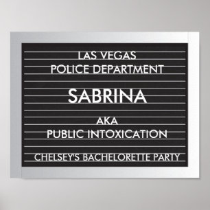 Poster Bachelorette Parti Musique Tiré Slates