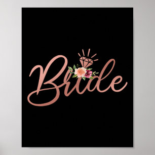 Poster Bachelorette Wedding shower mariée Gif