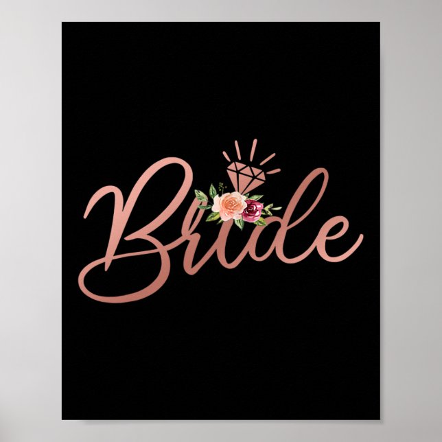 Poster Bachelorette Wedding shower mariée Gif (Devant)