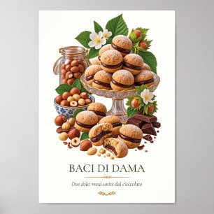 Poster Baci di Dama – Vintage Italian Dessert
