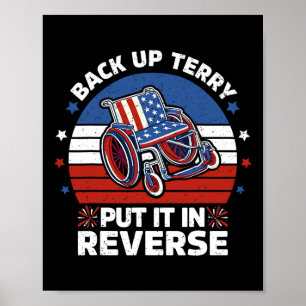 Poster Back Up Terry L'A Mis En Reverse Vintage 4 Juil
