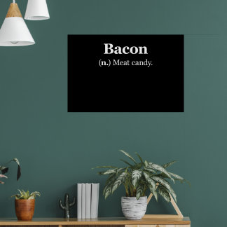 Poster Bacon Définition Viande Bonbon