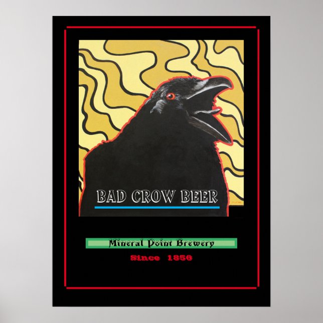 Poster Bad Crow Beer (Devant)
