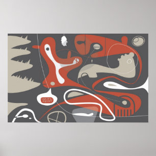 Poster Bad Dreams Art Abstrait Print
