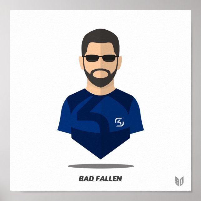 Poster Bad Fallen Minimalis (Devant)